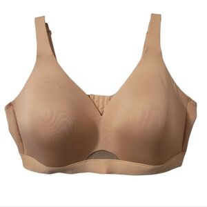 Cacique Bliss Lightly Lined Wireless Bra 44DD Nude Cafe Mocha Support Shapewear